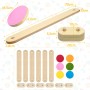 18er-Set Kinder Balancierbalken Balance Board Schwebebalken Spielzeug aus Holz QEENTOE