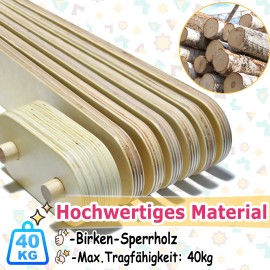 18er-Set Kinder Balancierbalken Balance Board Schwebebalken Spielzeug aus Holz QEENTOE