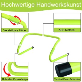 Hürden Fußball 6er Set Training Trainingshürden Speed/Agility Verstellbar Kinder QEENTOE