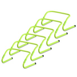 Hürden Fußball 6er Set Training Trainingshürden Speed/Agility Verstellbar Kinder QEENTOE