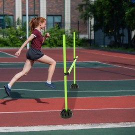 Grün Sprungstangen-Set Agility Trainingshilfe Training Ausdauer für Sprungkraft QEENTOE