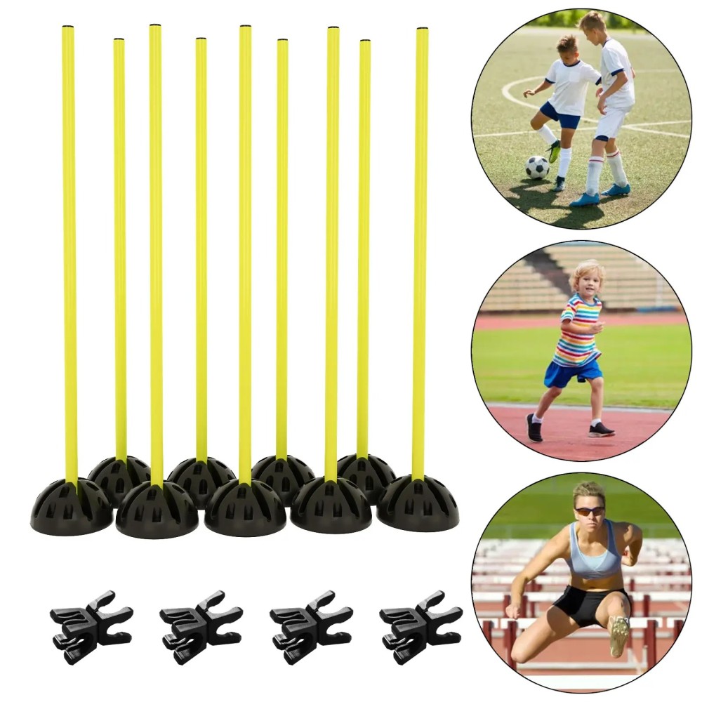 Gelb Sprungstangen-Set Training Ausdauer Trainingshilfe Sprungkraft Agility Fitness QEENTOE