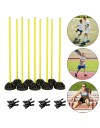 Gelb Sprungstangen-Set Training Ausdauer Trainingshilfe Sprungkraft Agility Fitness QEENTOE