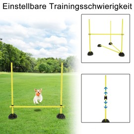 Gelb Sprungstangen-Set Training Ausdauer Trainingshilfe Sprungkraft Agility Fitness QEENTOE