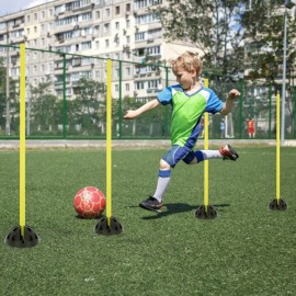 Gelb Sprungstangen-Set Training Ausdauer Trainingshilfe Sprungkraft Agility Fitness QEENTOE