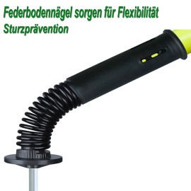 6er Slalomstangen Trainingsstangen Trainingsstock Trainingsgerät Fußballtraining 180cm QEENTOE