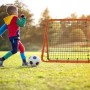 Trainingsnetz Fußball Kickback Tor Rückprallwand Rebounder Einstellbar Winkel QEENTOE