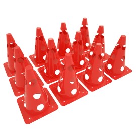 Agility Steckhürden-Set Kegelhürden 100cm Kindertraining Rot Hundetraining Gelb QEENTOE