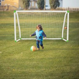 245x90x155cm Fußballtornetz Fussballtor Fußballtore Fußballnetz Fußball Tor PVC QEENTOE
