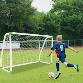 245x90x155cm Fußballtornetz Fussballtor Fußballtore Fußballnetz Fußball Tor PVC QEENTOE