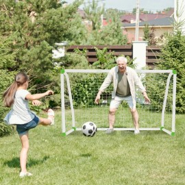 245x90x155cm Fußballtornetz Fussballtor Fußballtore Fußballnetz Fußball Tor PVC QEENTOE