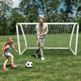 PVC Fussballtor Kinder Fußballtore Das Beste Fußball Tor bei jedem Wetter 1.8M QEENTOE