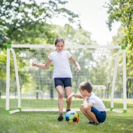 PVC Fussballtor Kinder Fußballtore Das Beste Fußball Tor bei jedem Wetter 1.8M QEENTOE