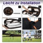 2 in 1 Pop-Up Fußballtor für Kinder Garten Faltbar Fussballtor mit 6 Loch Fußball Tor Fußballtraining Torwandtrainer mit Tragetasche Outdoor 121x80x80cm QEENTOE