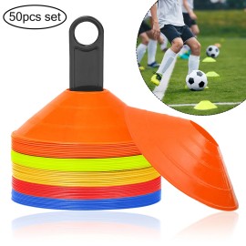 50 Stück Markierungsscheiben Markierungshütchen Markierungsteller Pylonen Φ 20cm QEENTOE