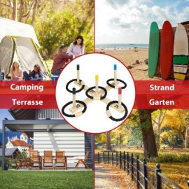 Wurfspiel Spielzeug Spielfelder Outdoor Indoor Holz Quoits Familie werfen Spiel QEENTOE