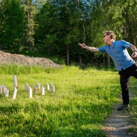 Kubb Wikingerschach Wurfspiel Spiel Schwedenschach Outdoor Party Camping Familie QEENTOE