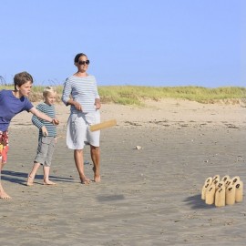 Kubb Wikingerschach Wurfspiel Spiel Schwedenschach Outdoor Party Camping Familie QEENTOE