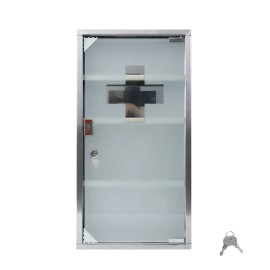 4 Fächer Medizinschrank Apothekerschrank Arzneischrank Hausapotheke Edelstahl QEENTOE