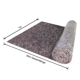 Malervlies 1m x 50m Abdeckvlies 50qm Gewicht 180g Abdeckvlies Schutzvlies mit PE-Beschichtung für Maler Tapezierarbeiten Heimwerker Malerfilz auf Rolle QEENTOE