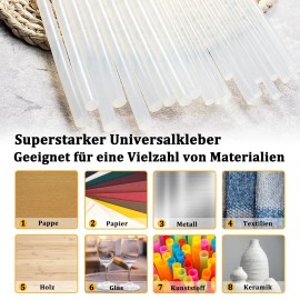 2KG Heissklebestifte Klebestifte Heißkleber Klebepatrone 11mmx 200mm Klebesticks QEENTOE