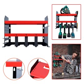 Werkzeughalter Werkzeugständer Werkzeugregal Werkzeugablage für Garage Max 150kgQEENTOE