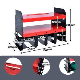 Werkzeughalter Werkzeugständer Werkzeugregal Werkzeugablage für Garage Max 150kgQEENTOE