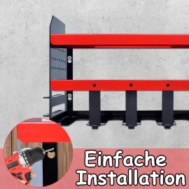 Werkzeughalter Werkzeugständer Werkzeugregal Werkzeugablage für Garage Max 150kgQEENTOE