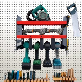 Werkzeughalter Werkzeugständer Werkzeugregal Werkzeugablage für Garage Max 150kgQEENTOE