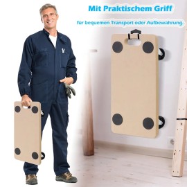 2pcs Möbelroller Transportroller Transporthilfe Umzugsroller Rollbrett Max 200kg QEENTOE